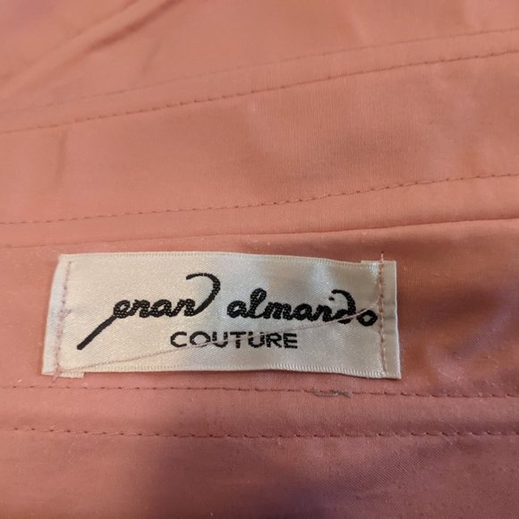 Blush Pink Satin Evening Dress with coreset lining and matching purse Size S - Picture 13 of 13